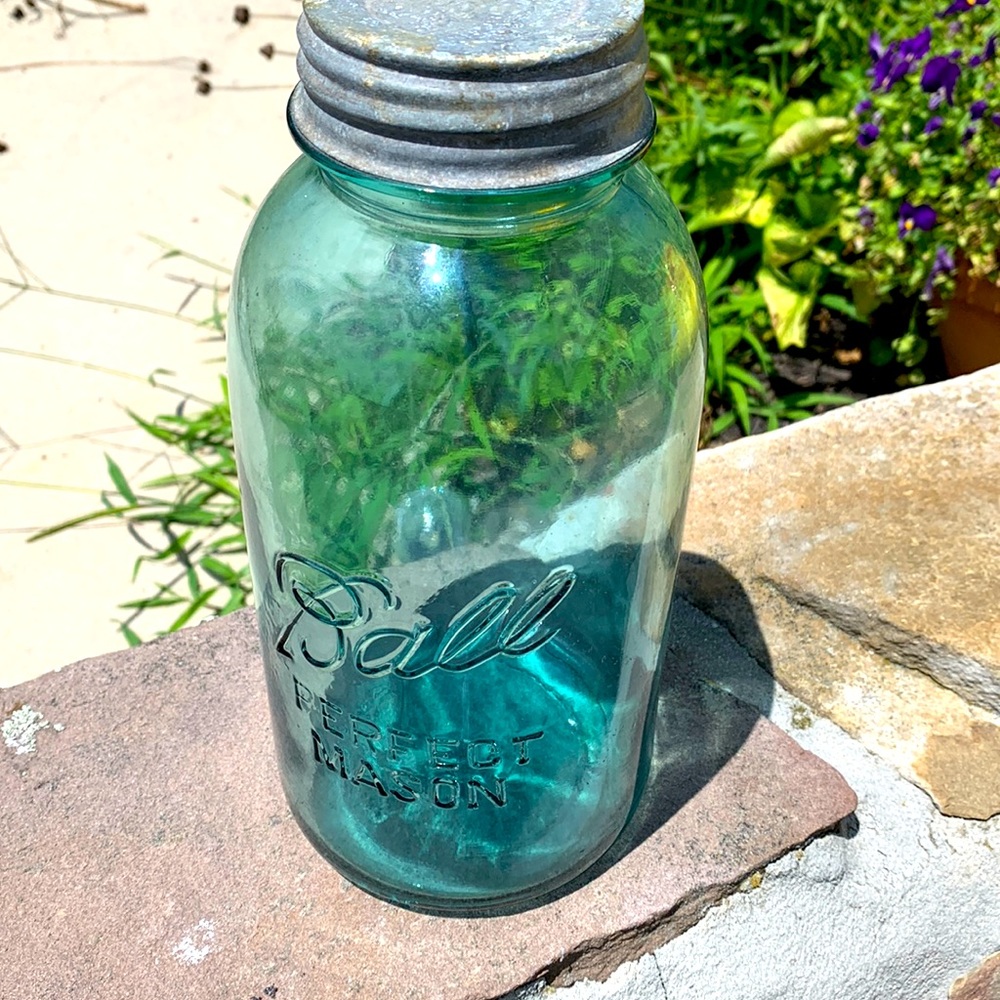 COPY - COPY - Ball large blue mason jar